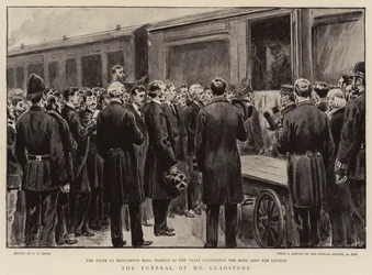 De begrafenis van Mr Gladstone